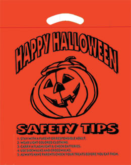 Imprinted Custom Plastic Halloween Bags