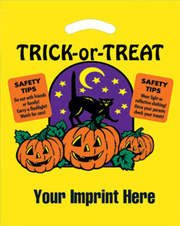 Imprinted Custom Plastic Halloween Bags