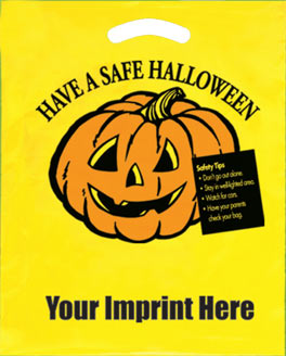 Imprinted Custom Plastic Halloween Bags