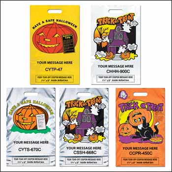 Custom Printed Coupon Halloween Bags